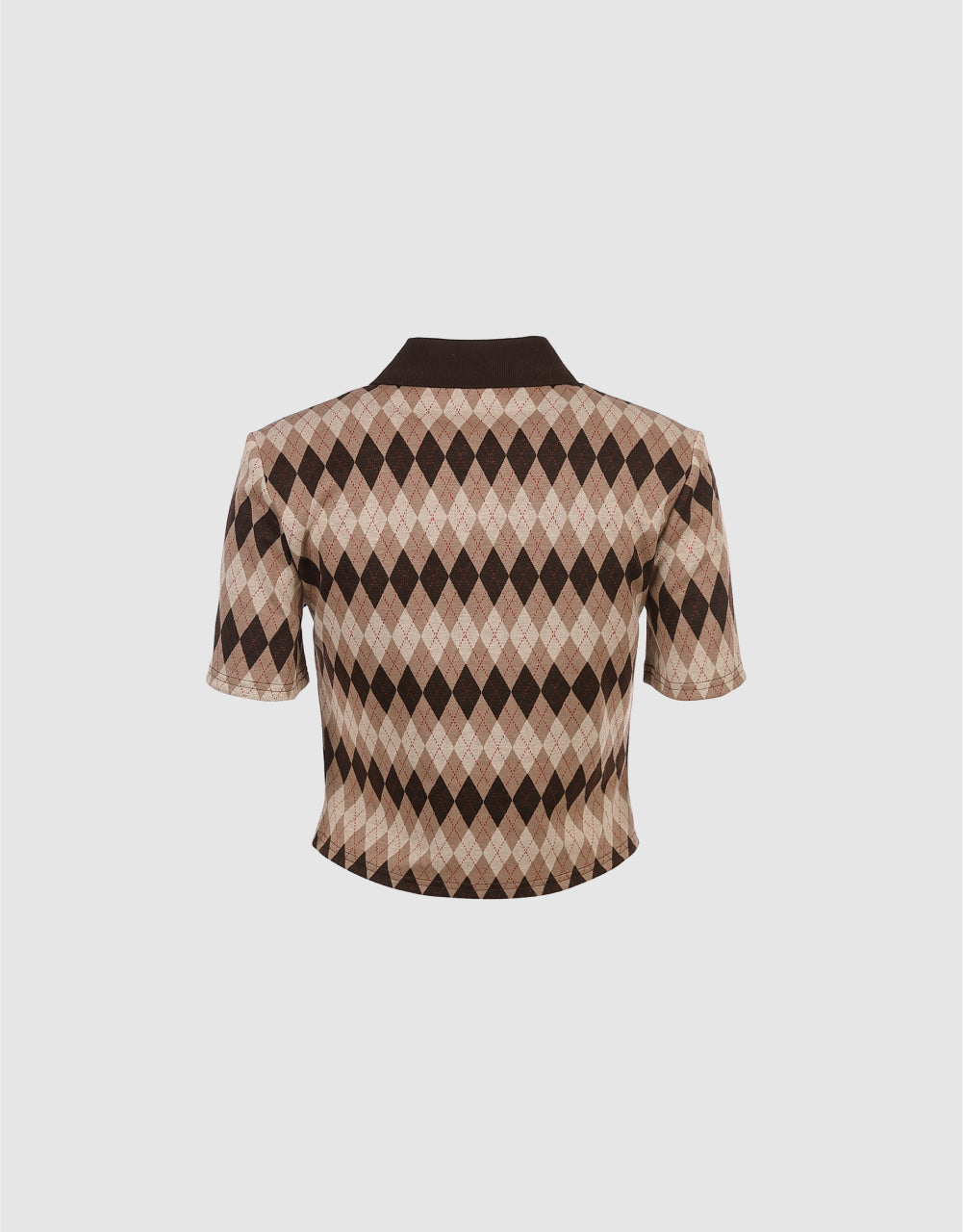 Standard Sleeve Plaid Polo Shirt