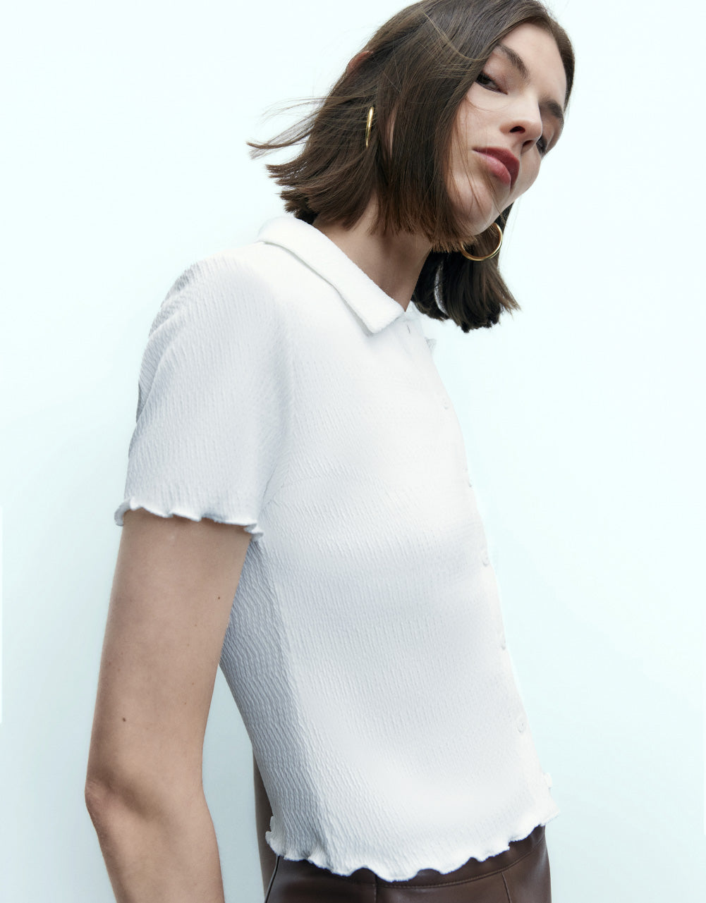 Ruffle Hem T-Shirt