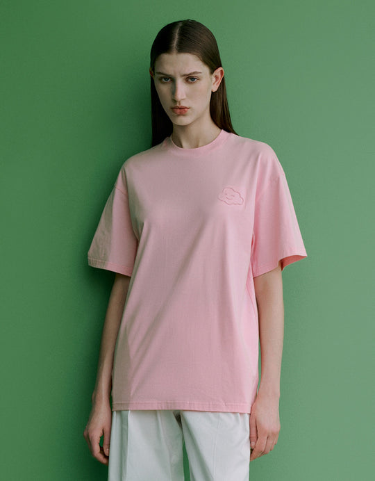 Cloud Detail Crew Neck T-Shirt