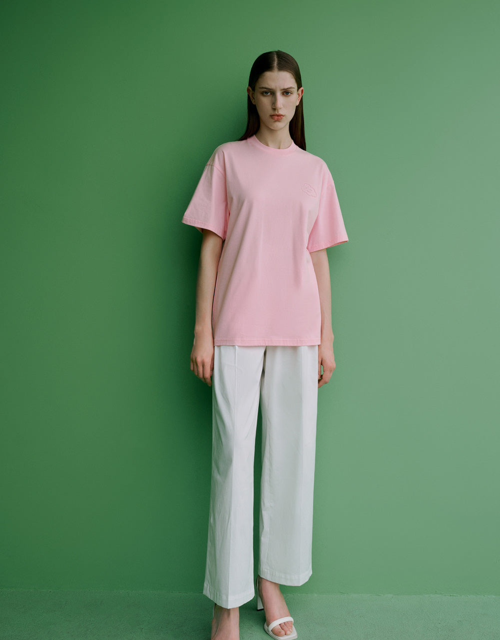 Cloud Detail Crew Neck T-Shirt