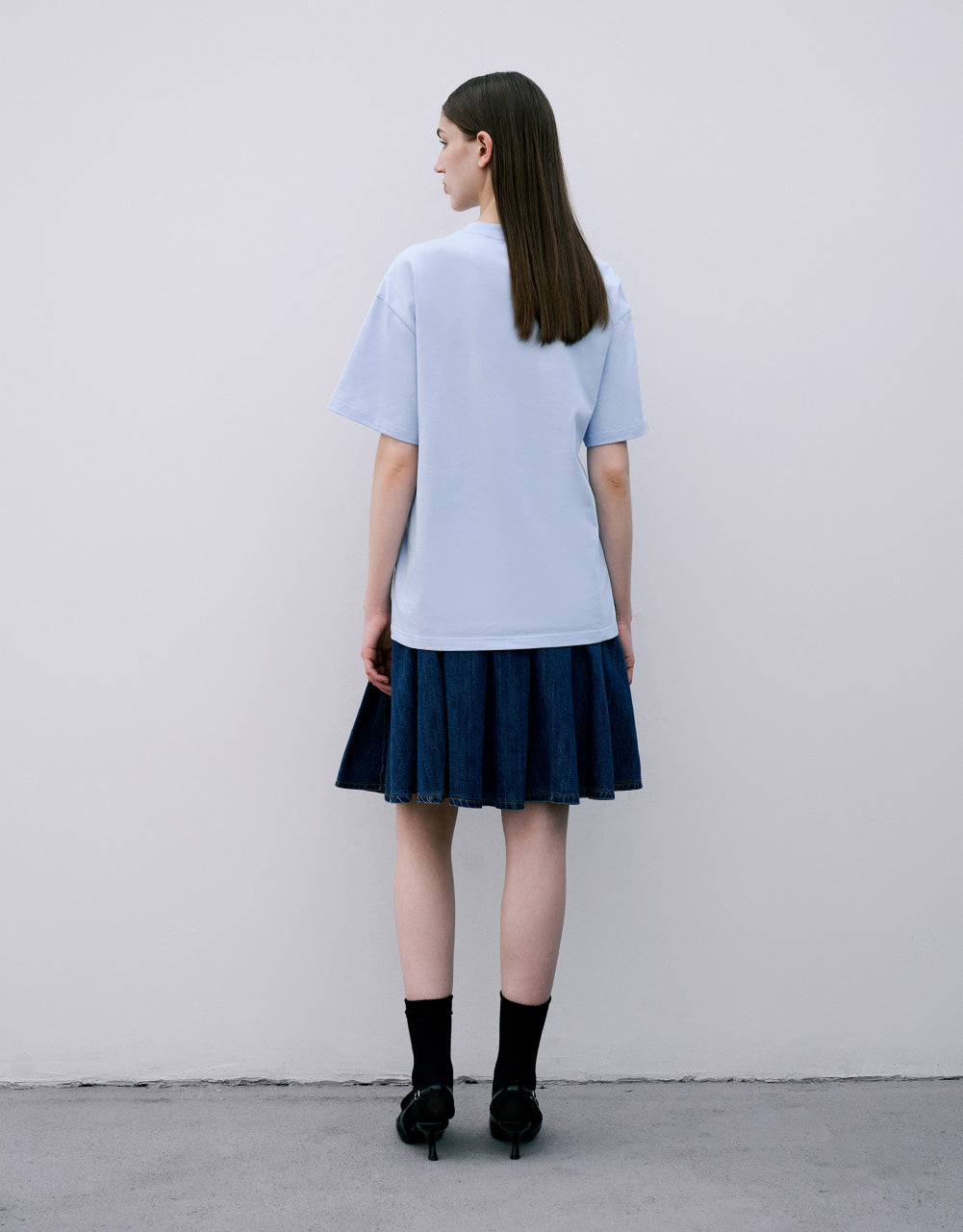 Cloud Detail Crew Neck T-Shirt