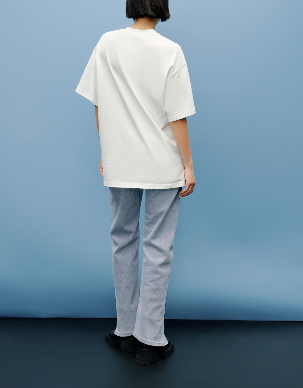 Cloud Detail Crew Neck T-Shirt