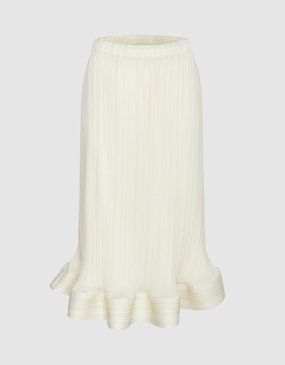 Textured Midi Straight Skirt