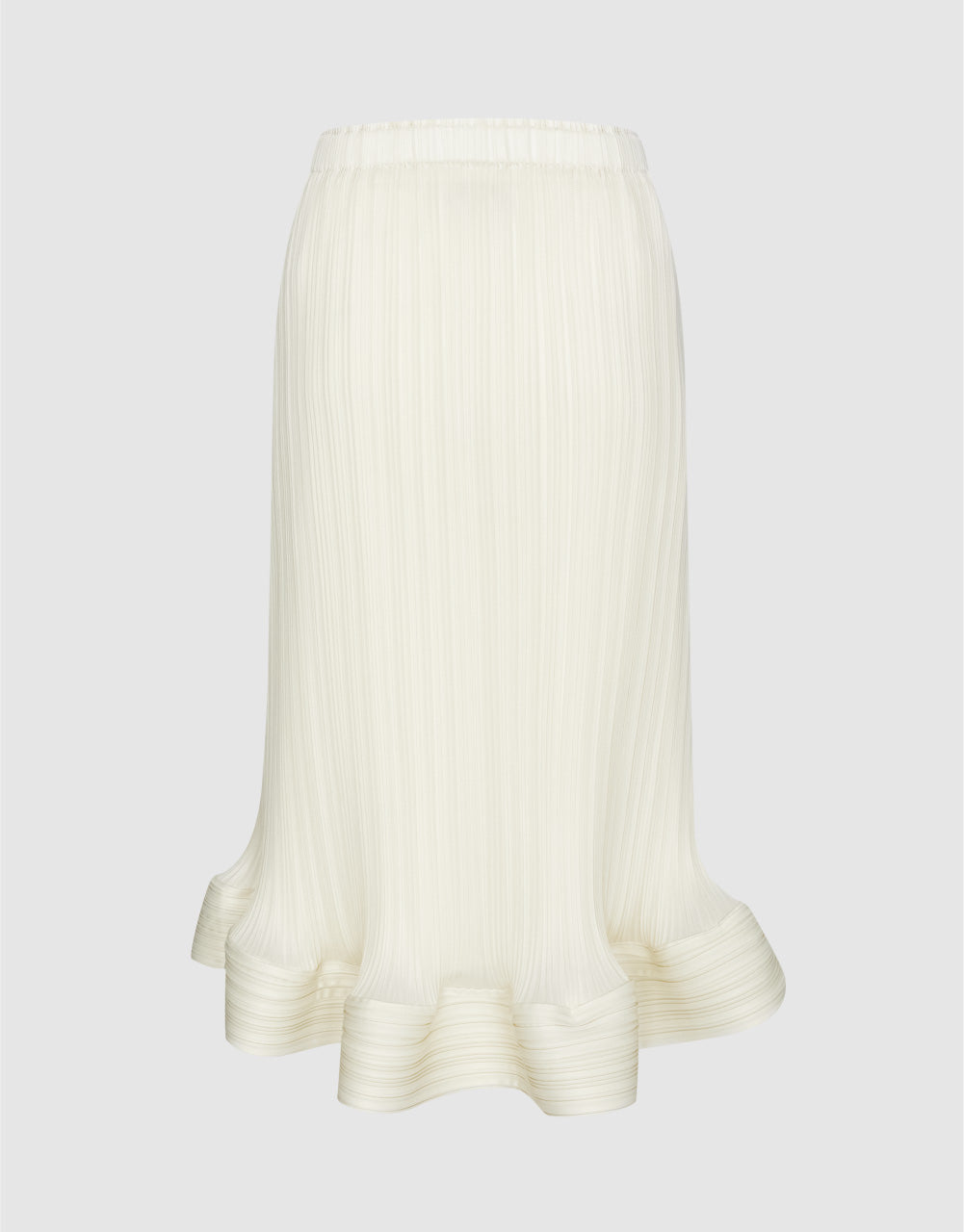 Textured Midi Straight Skirt