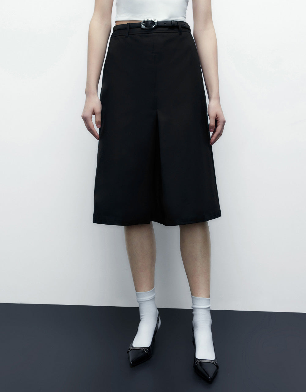 Midi A-Line Skirt