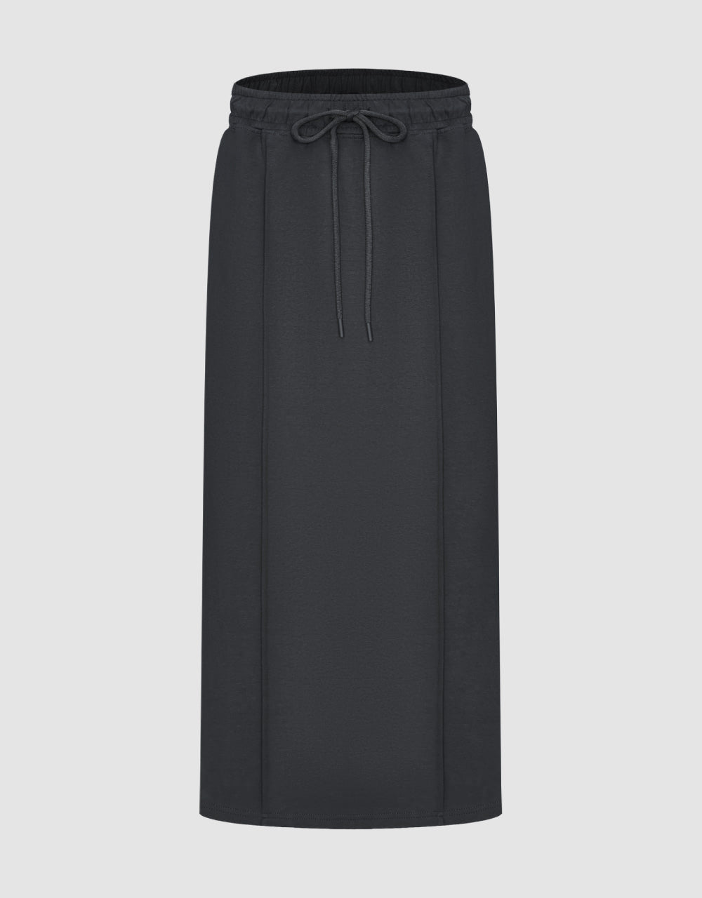 Elastic Waist Midi Skirt