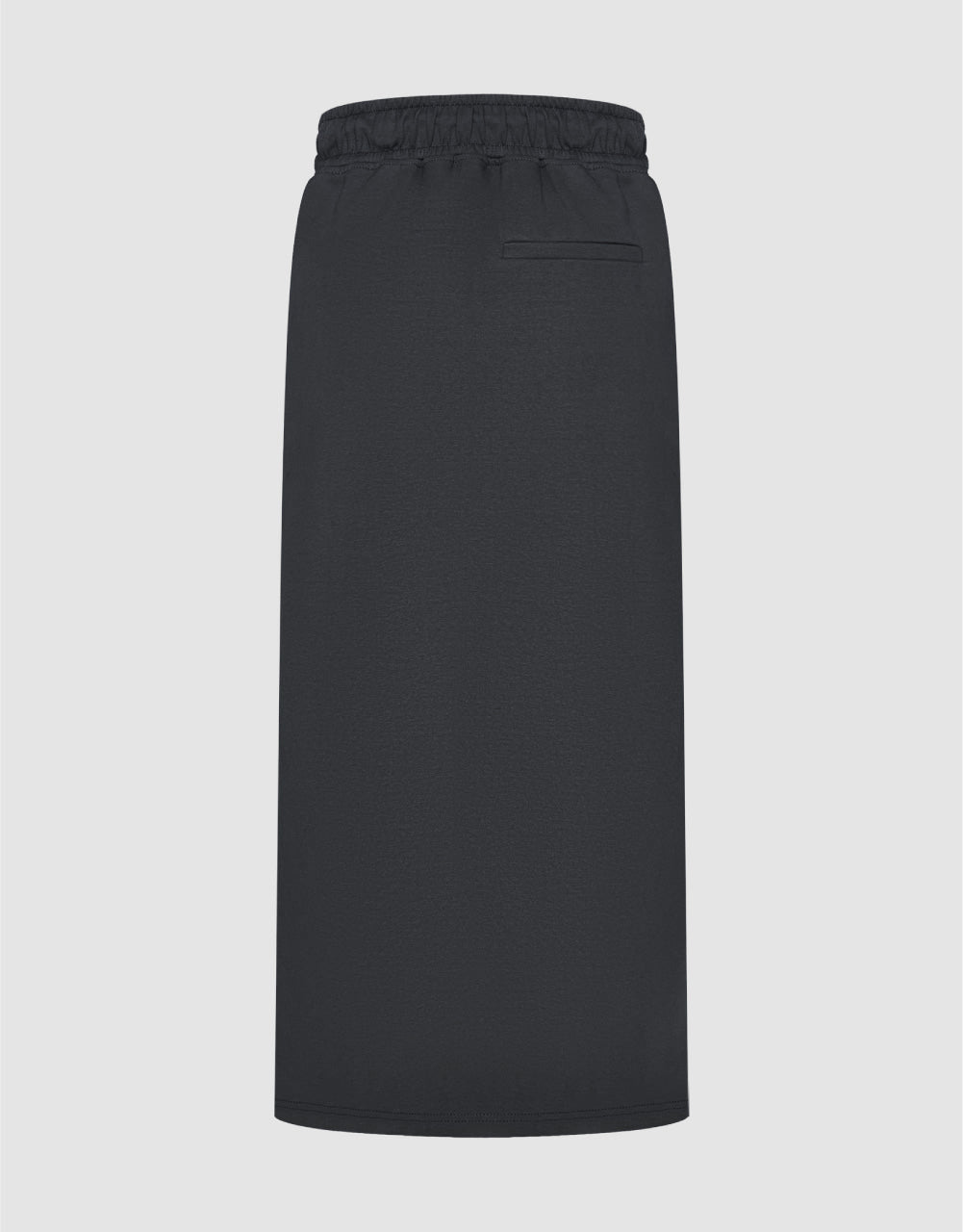 Elastic Waist Midi Skirt