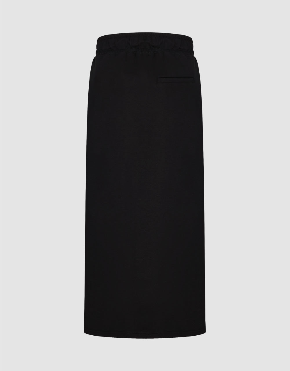 Elastic Waist Midi Skirt
