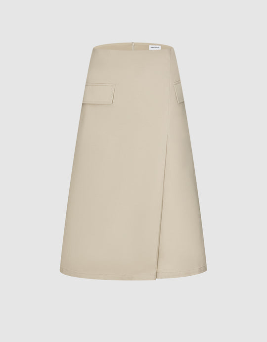 Midi A-Line Skirt