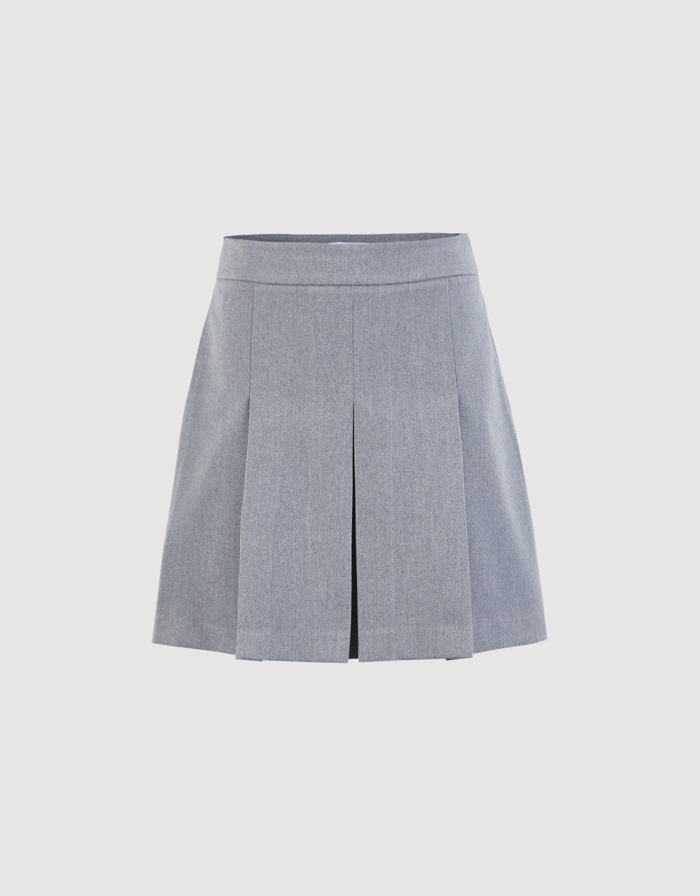 Pleated Mini A-Line Skirt