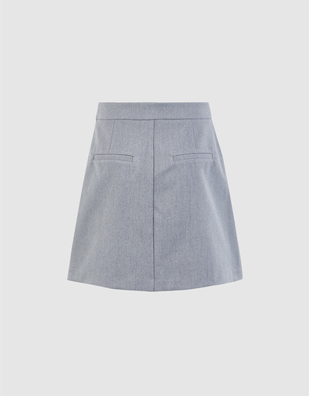 Pleated Mini A-Line Skirt