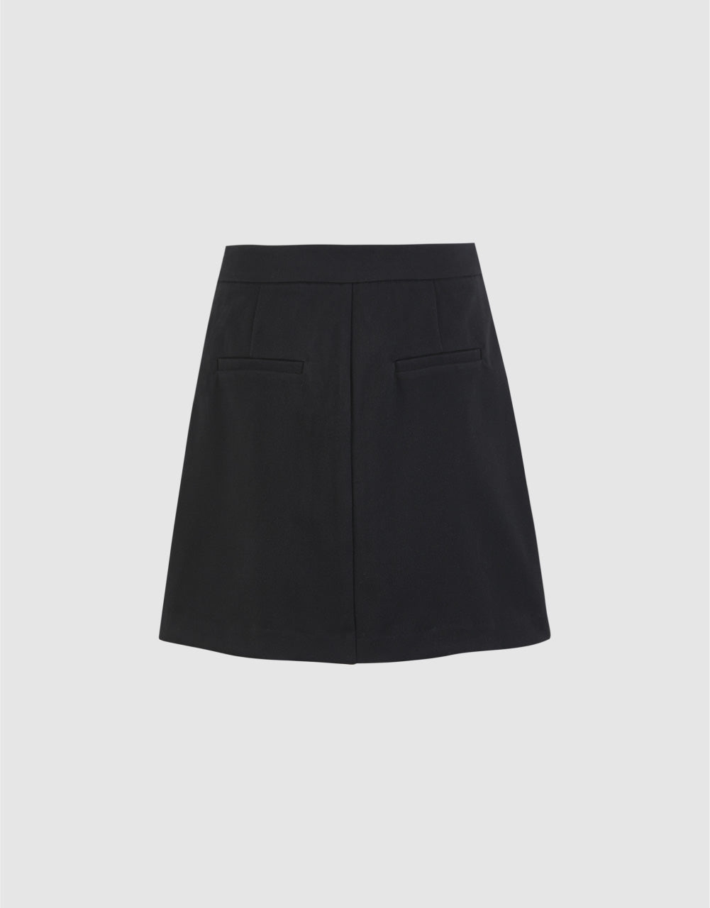 Pleated Mini A-Line Skirt