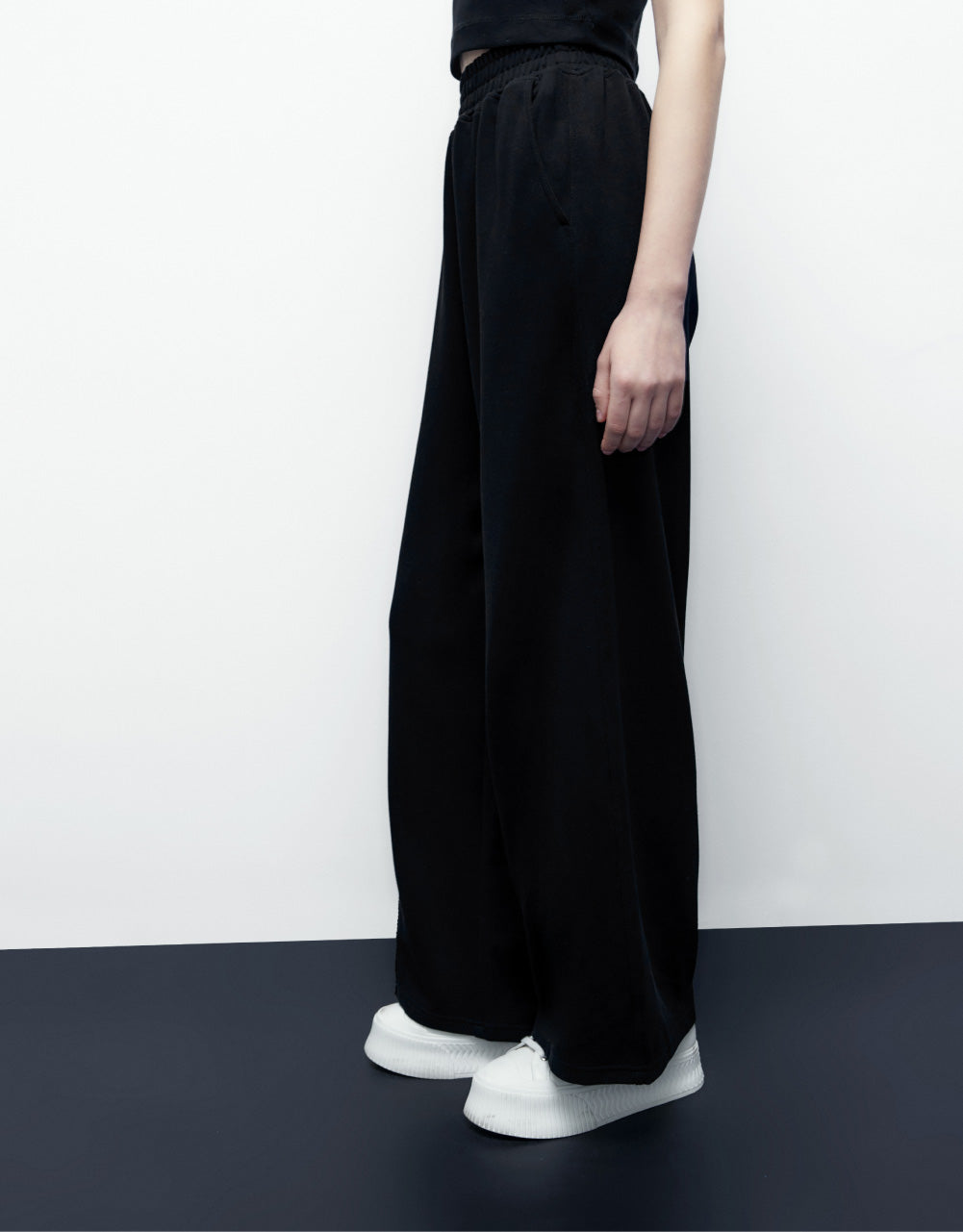 Knitted Extra Long Straight Pants