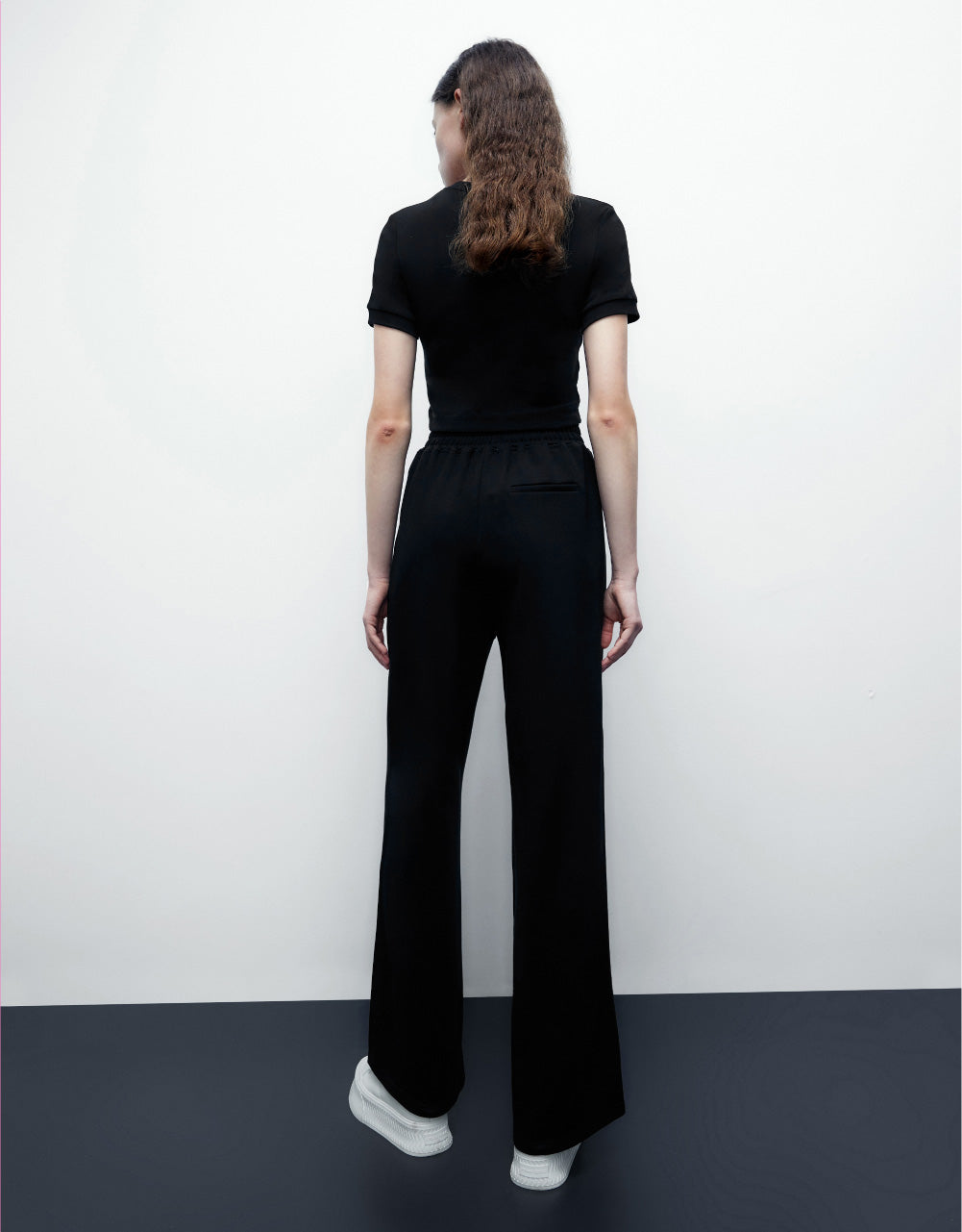 Knitted Extra Long Straight Pants