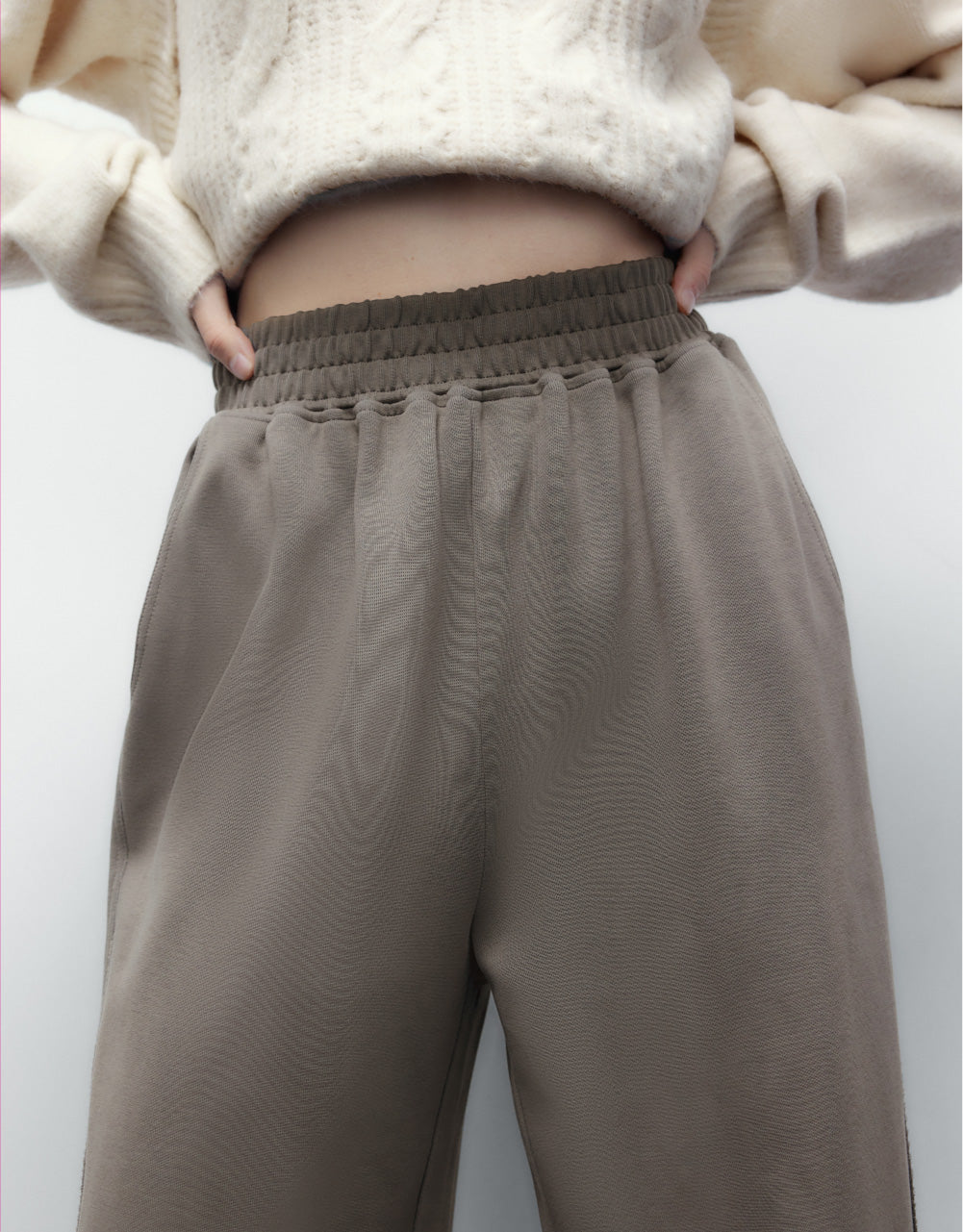 Knitted Extra Long Straight Pants