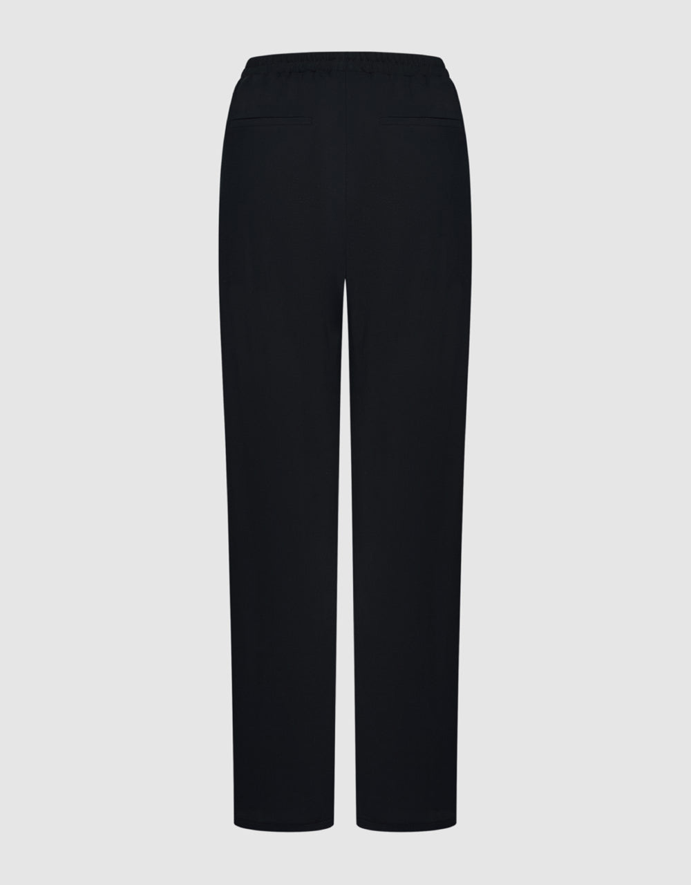 Elastic Waist Knitted Straight Pants