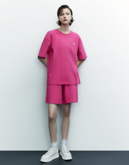 Elastic Waist Regular Shorts