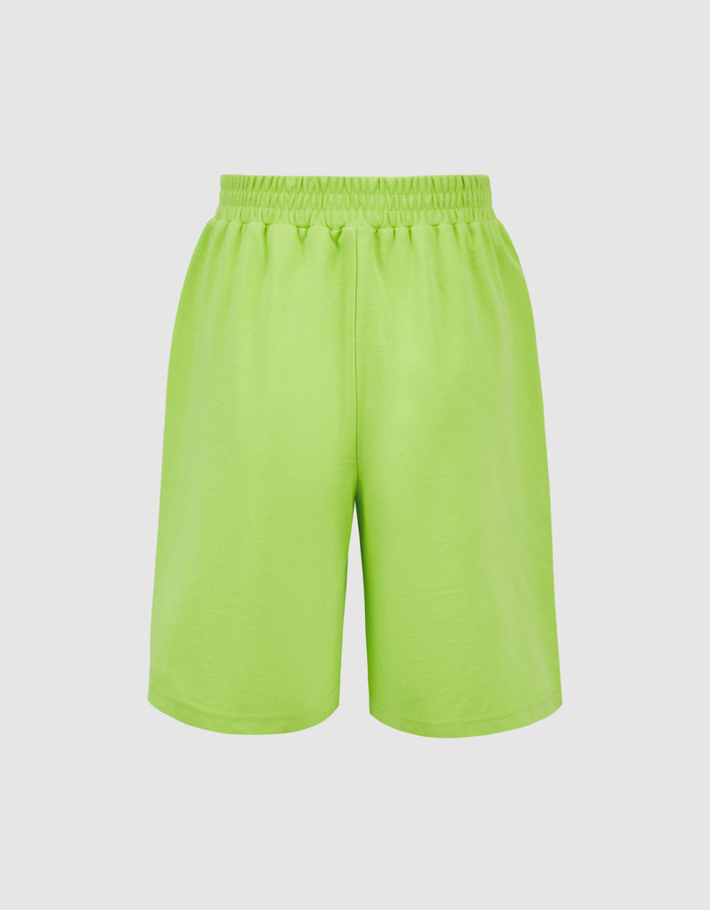 Elastic Waist Regular Shorts