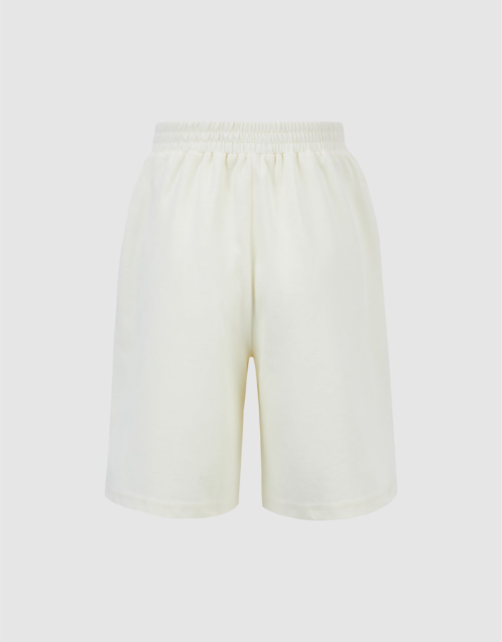 Elastic Waist Regular Shorts