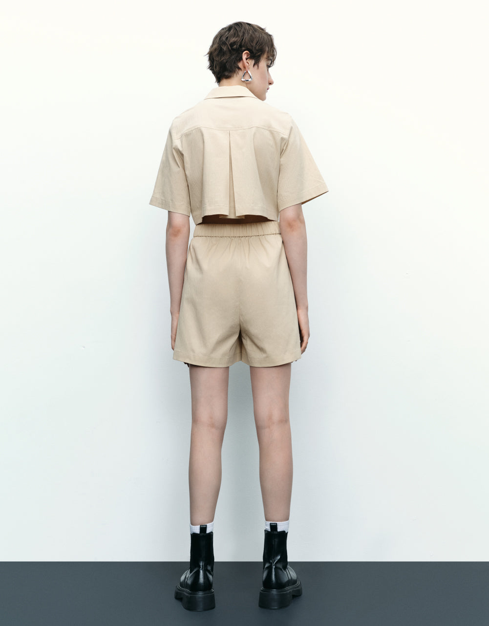 Elastic Waist Short Jumpsuits