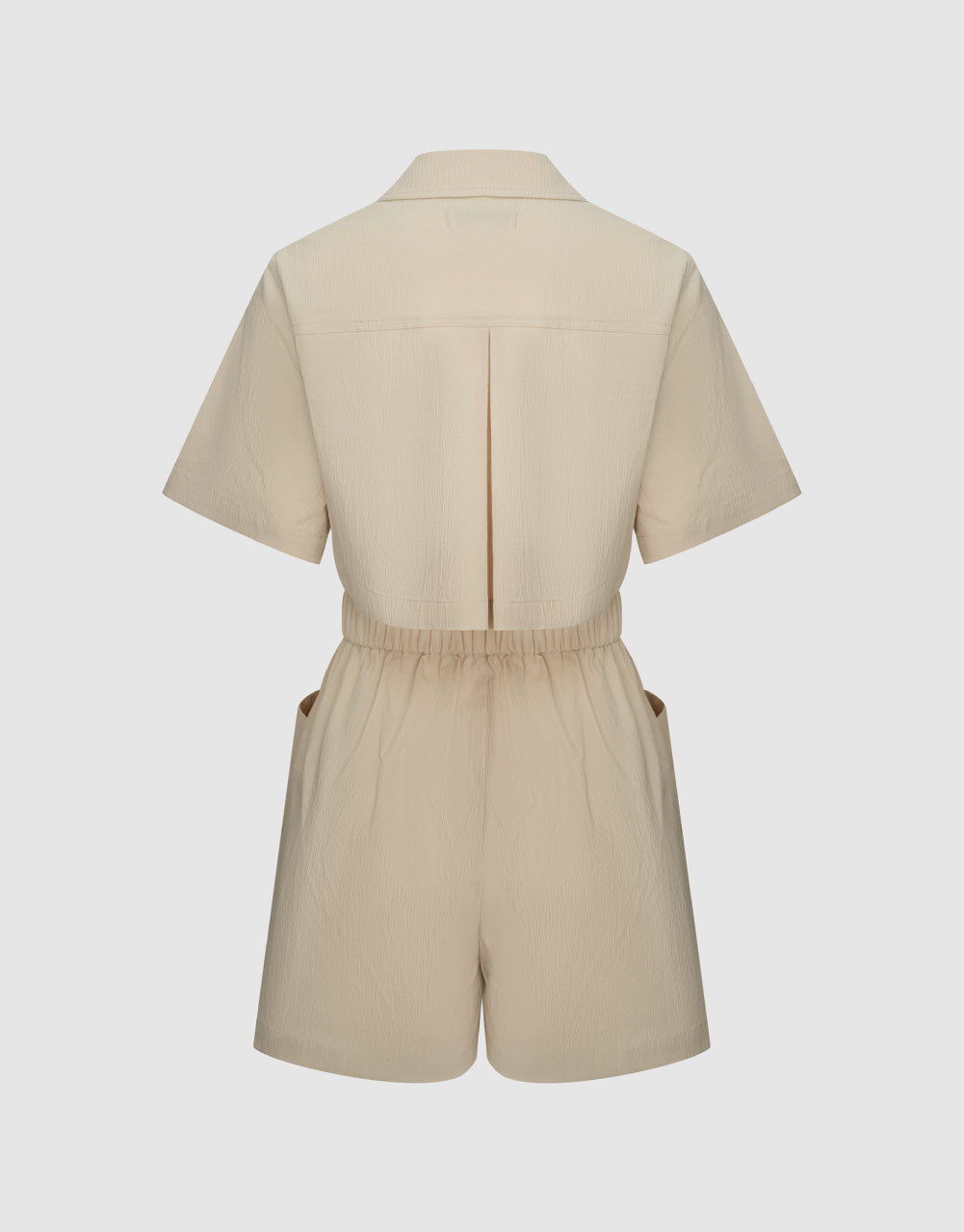 Elastic Waist Short Jumpsuits