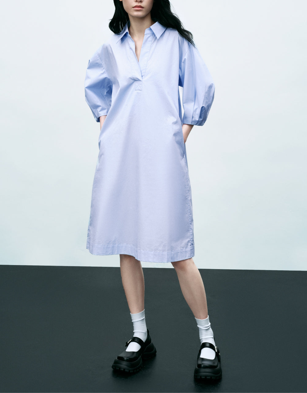 Standard Sleeve Polo A-Line Dress