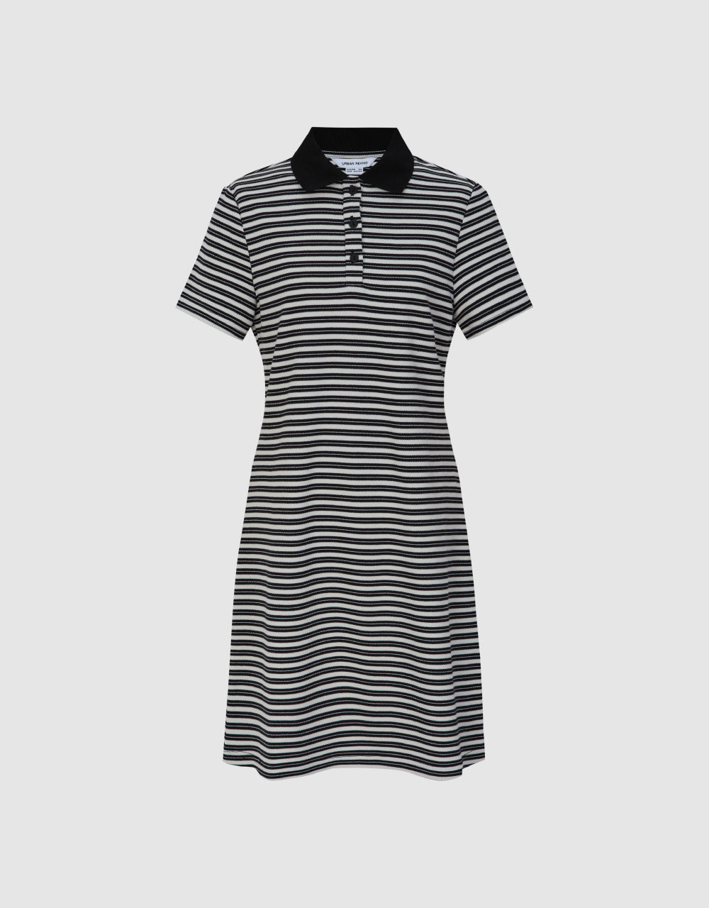 Stripe Polo Straight Dress
