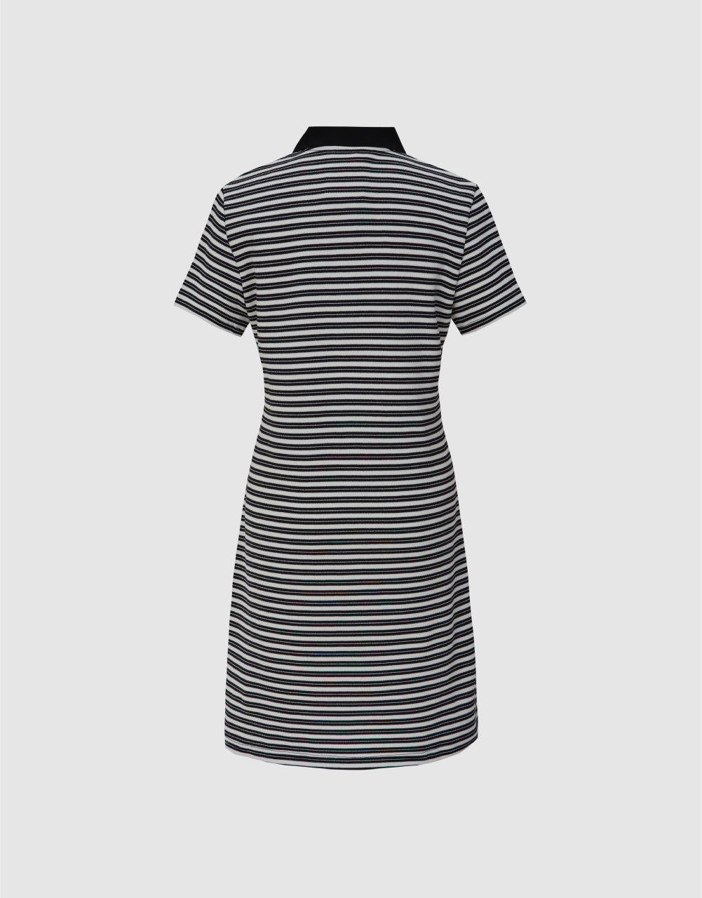 Stripe Polo Straight Dress