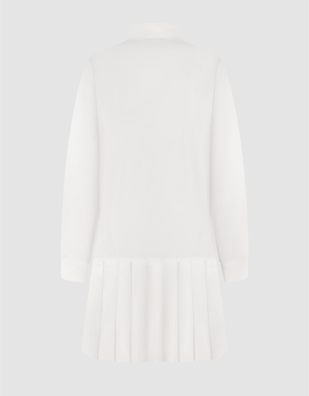 Pleated Button Up Shirt Dress