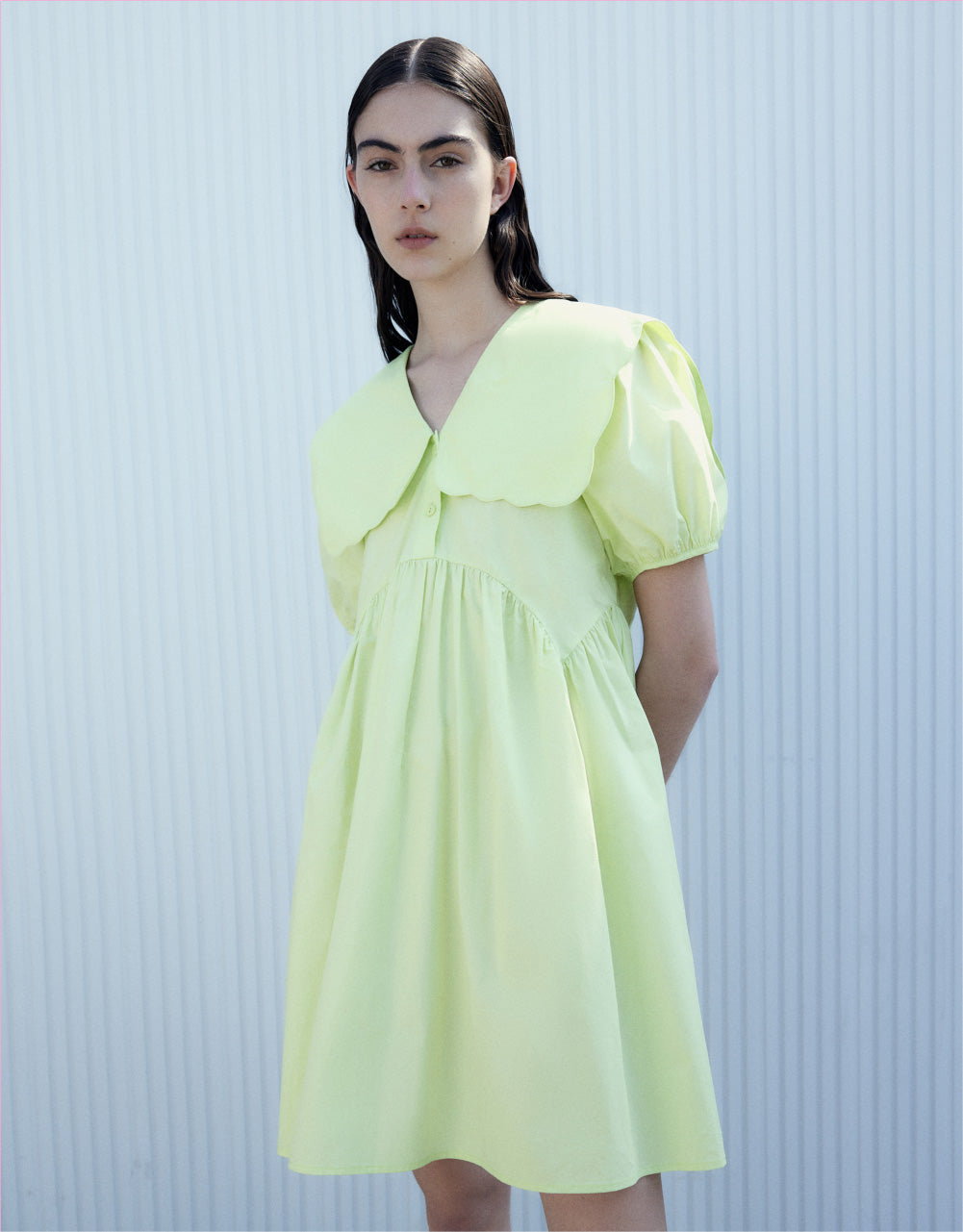 Lapel Midi Dress