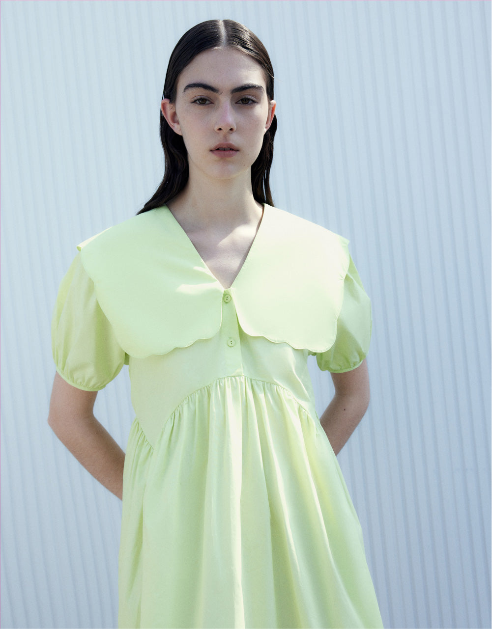 Lapel Midi Dress