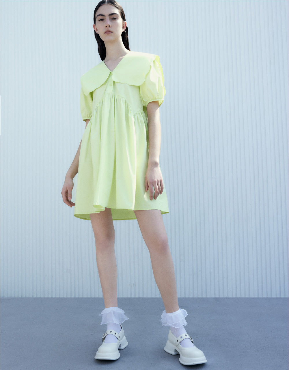 Lapel Midi Dress