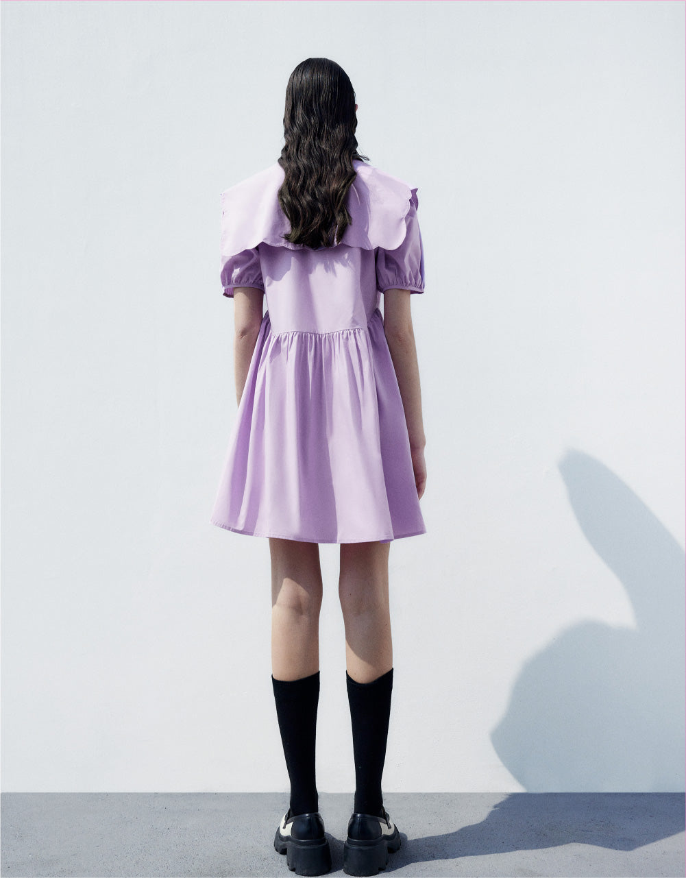 Lapel Midi Dress
