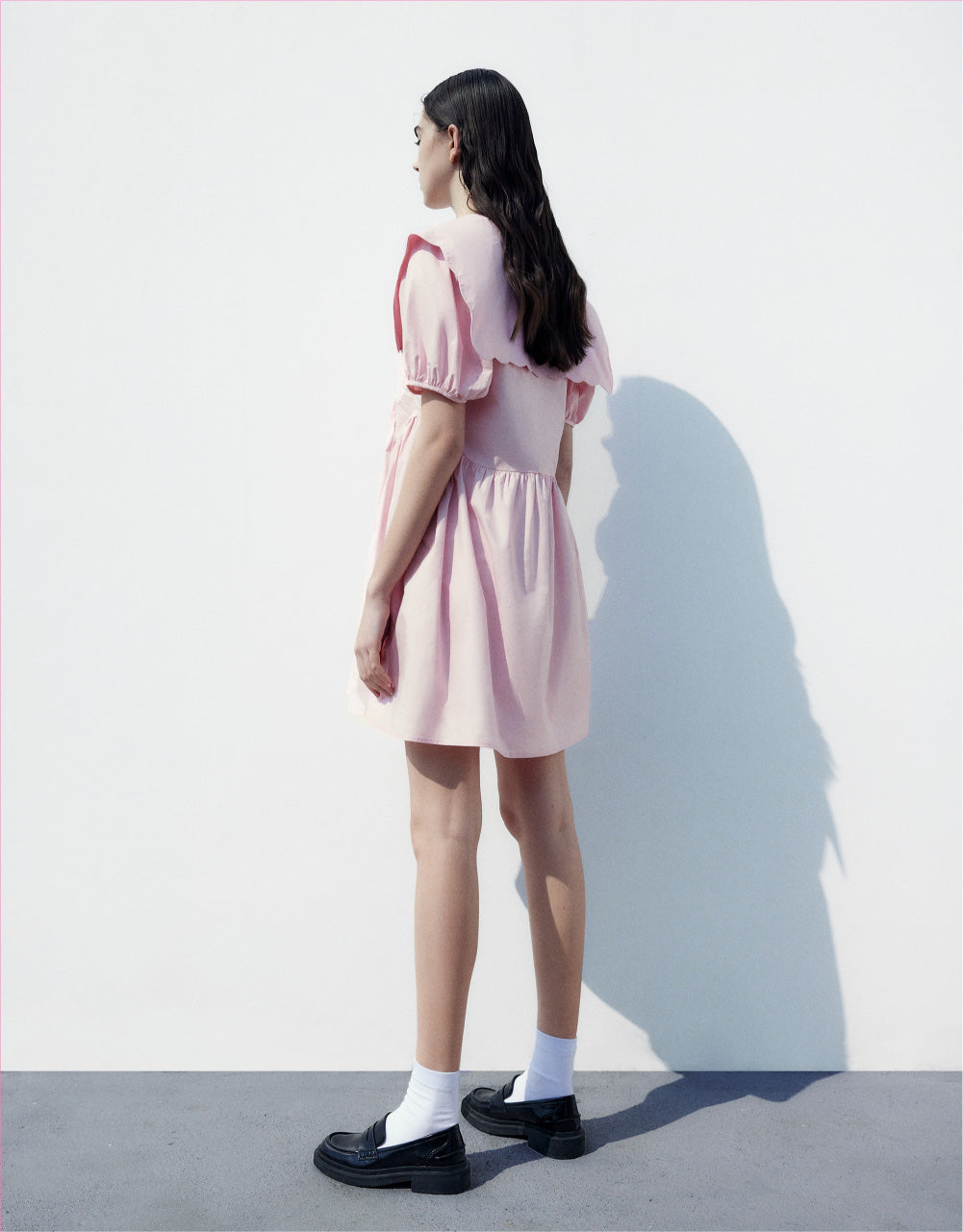 Lapel Midi Dress
