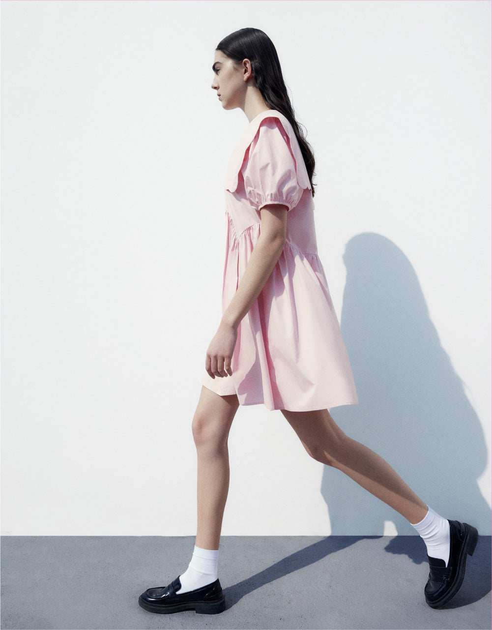 Lapel Midi Dress