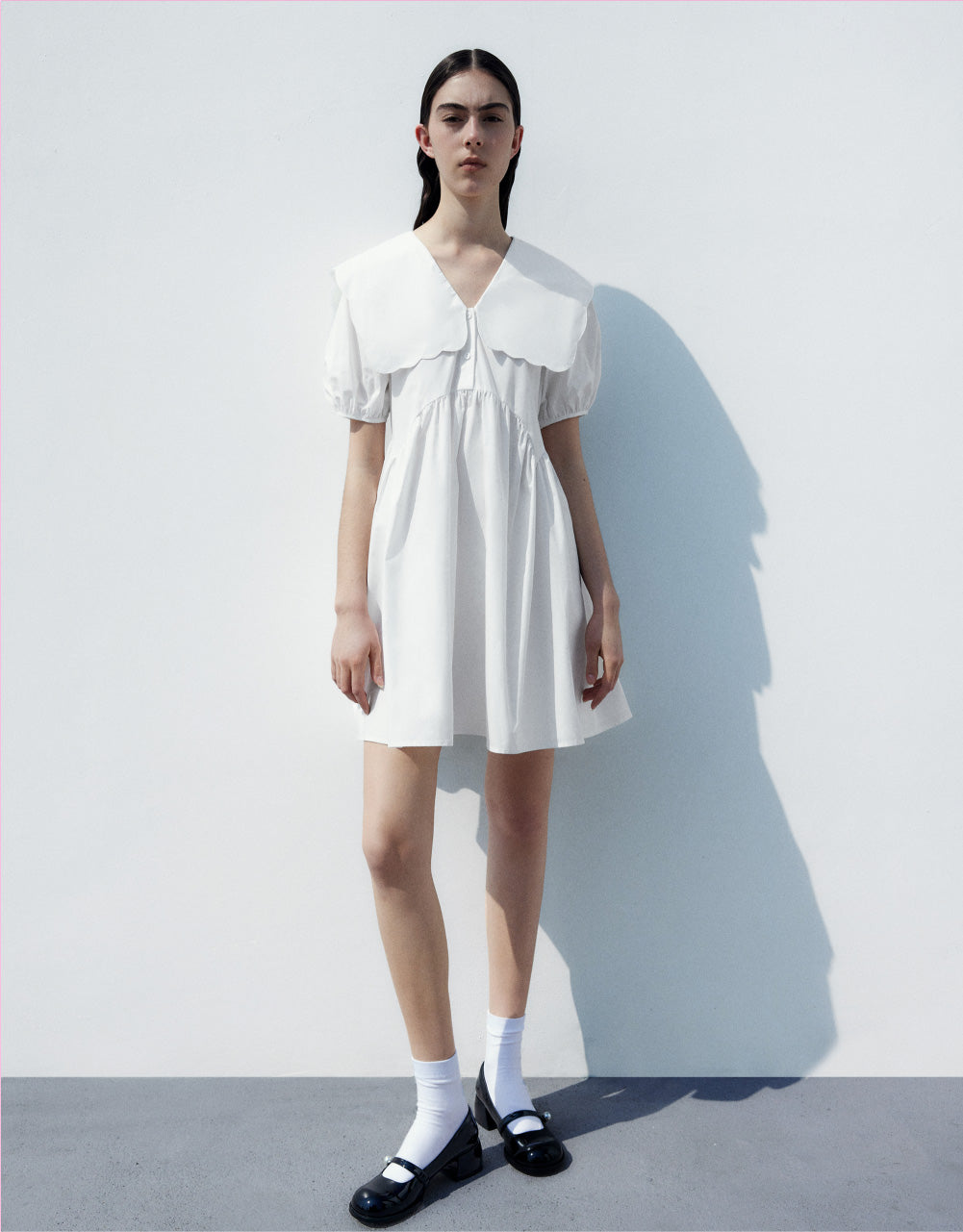 Lapel Midi Dress