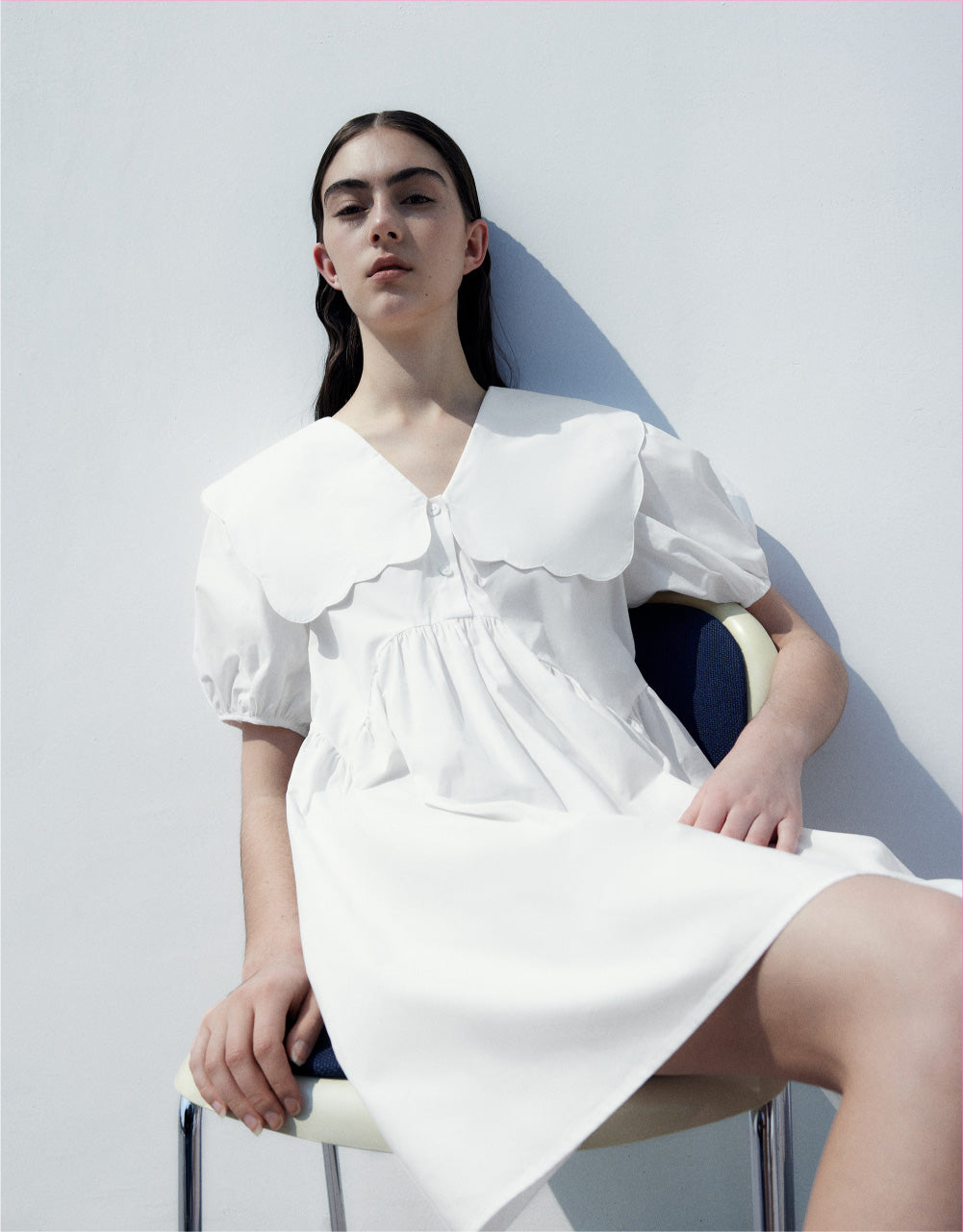Lapel Midi Dress