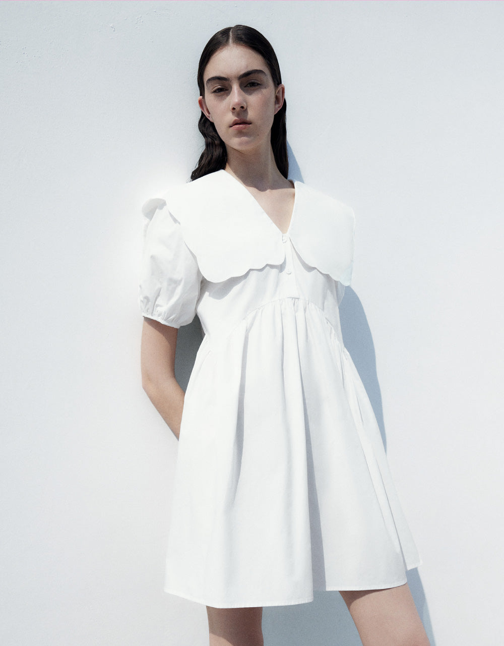 Lapel Midi Dress