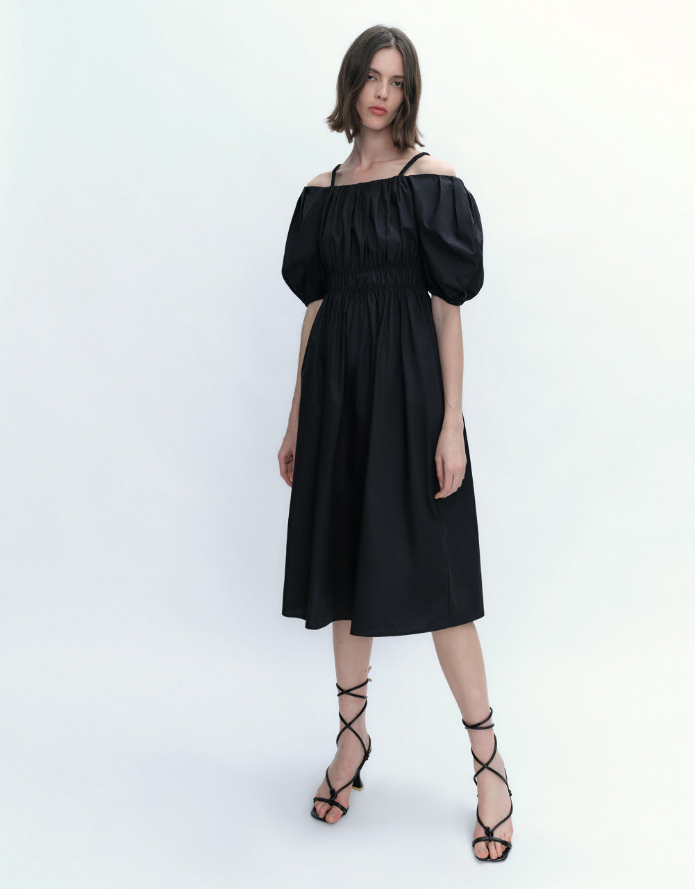 Off-Shoulder A-Line Dress