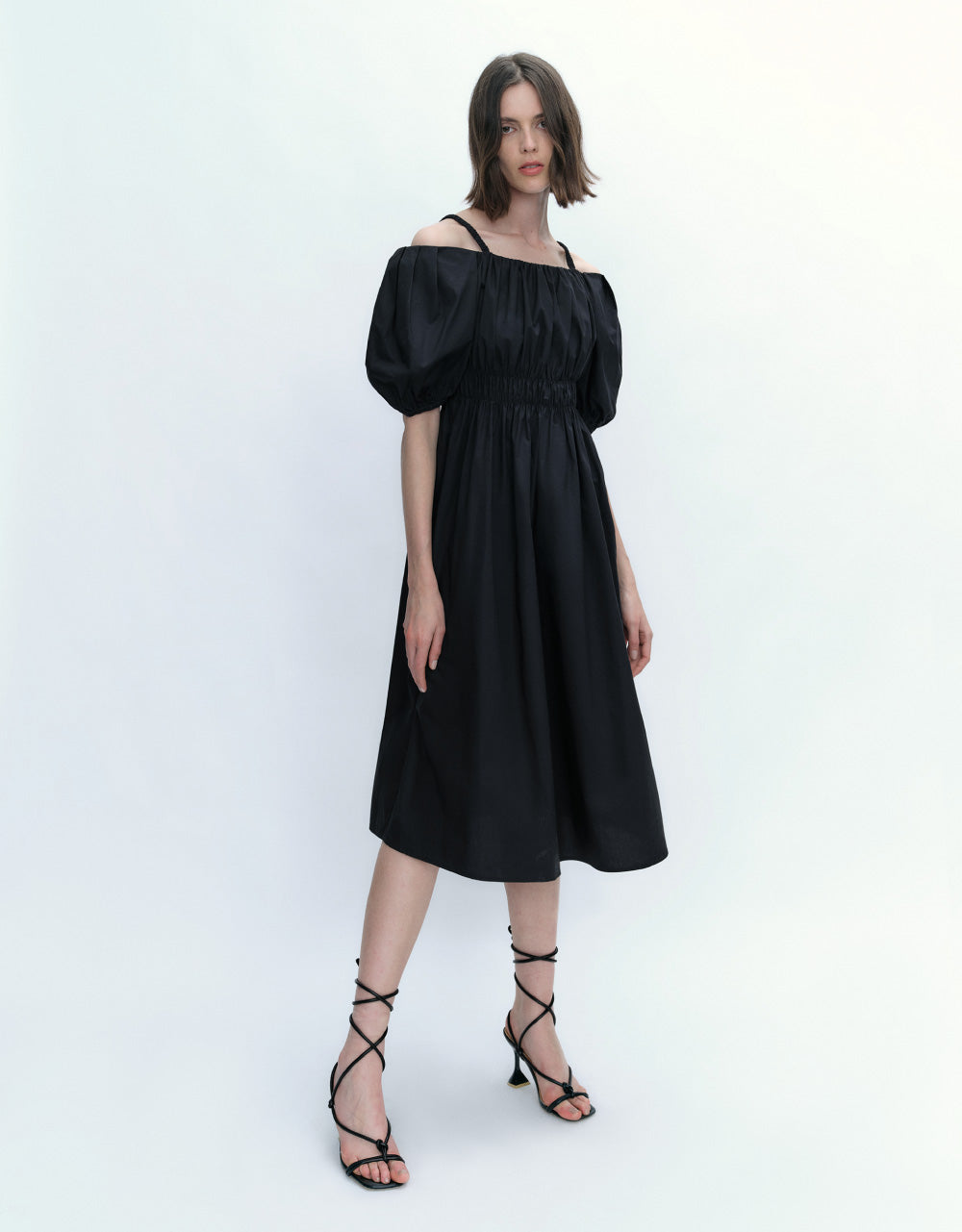 Off-Shoulder A-Line Dress