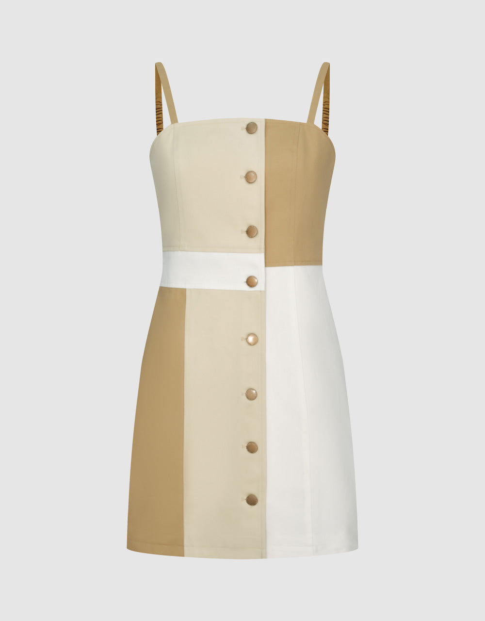 Color Blocks Sleeveless Dress