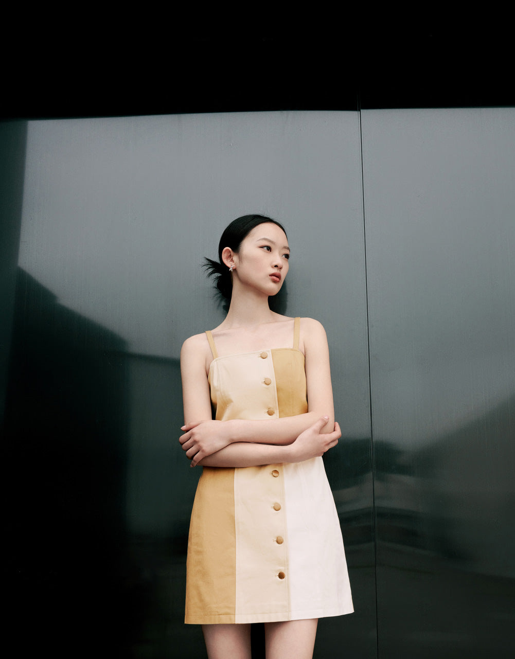 Color Blocks Sleeveless Dress