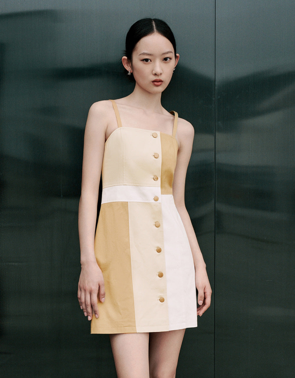 Color Blocks Sleeveless Dress