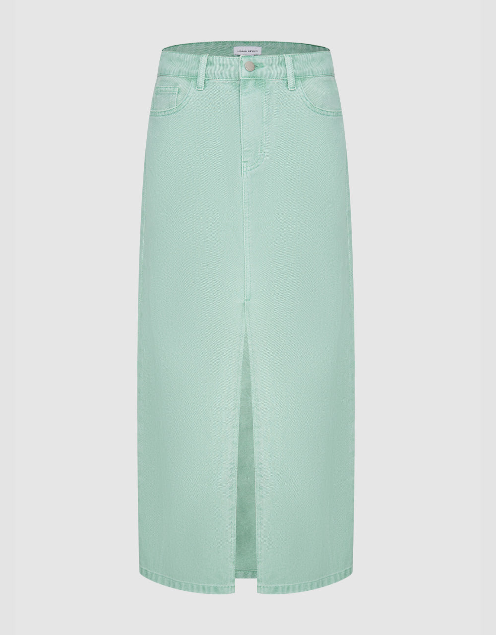 Slit Denim Skirt