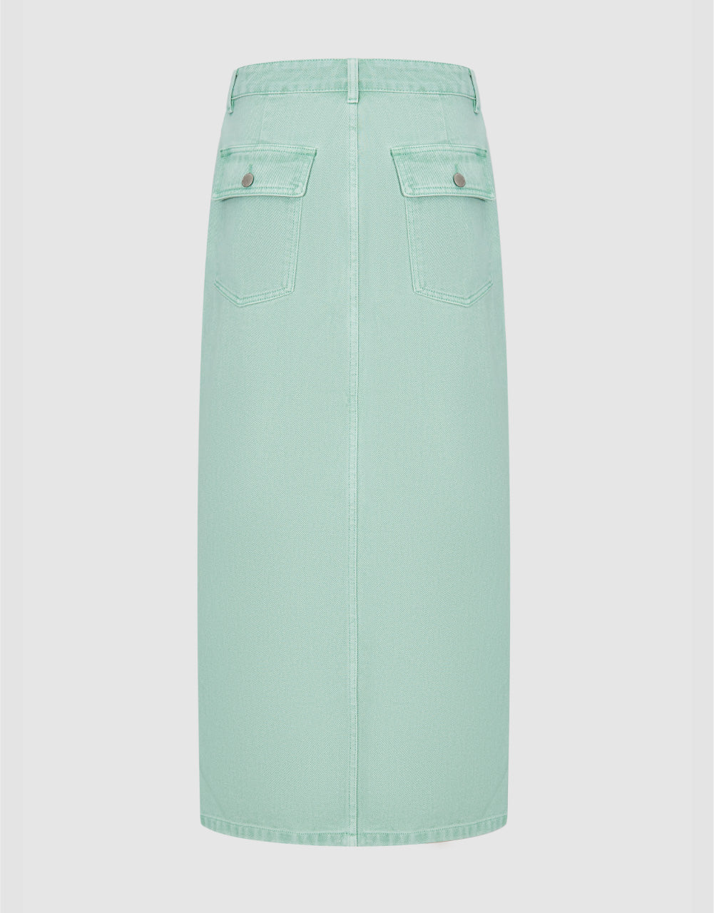 Slit Denim Skirt
