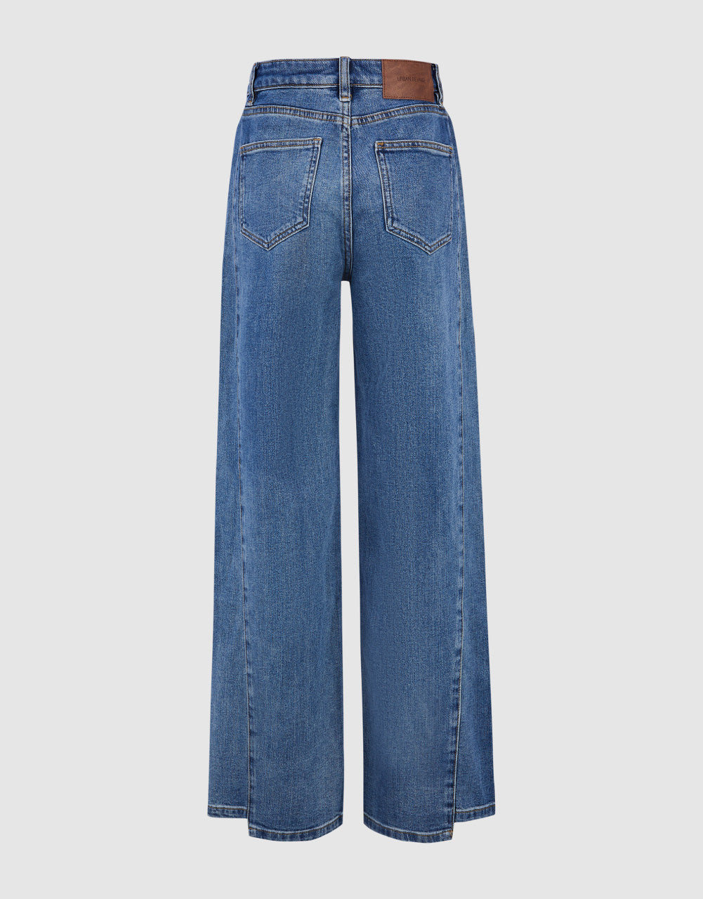 Mid-Waist Straight Jeans