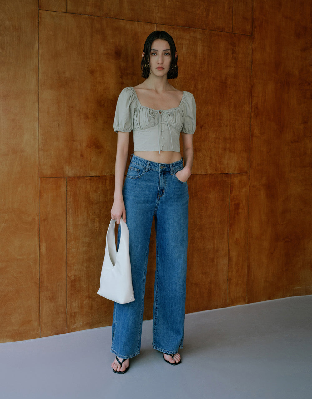 Mid-Waist Loose Jeans