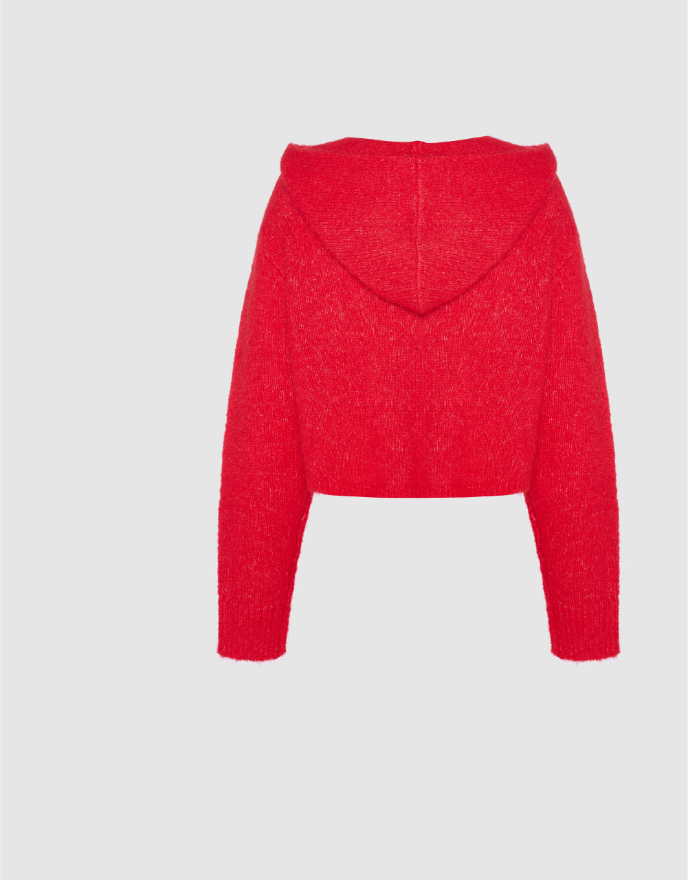 Drop Shoulder Hooded Knitted T-Shirt