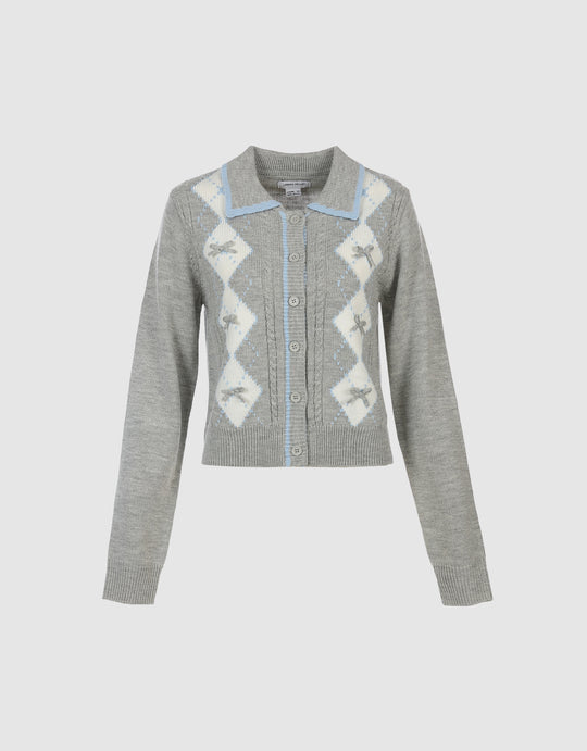 Button Up Knitted Cardigan