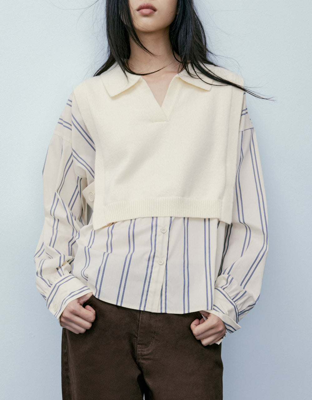 Combination Knit-Tshirt